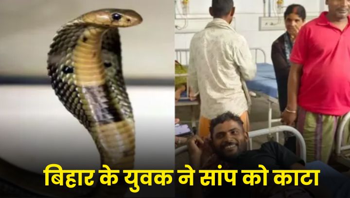 Bihar youth bitten by a snake