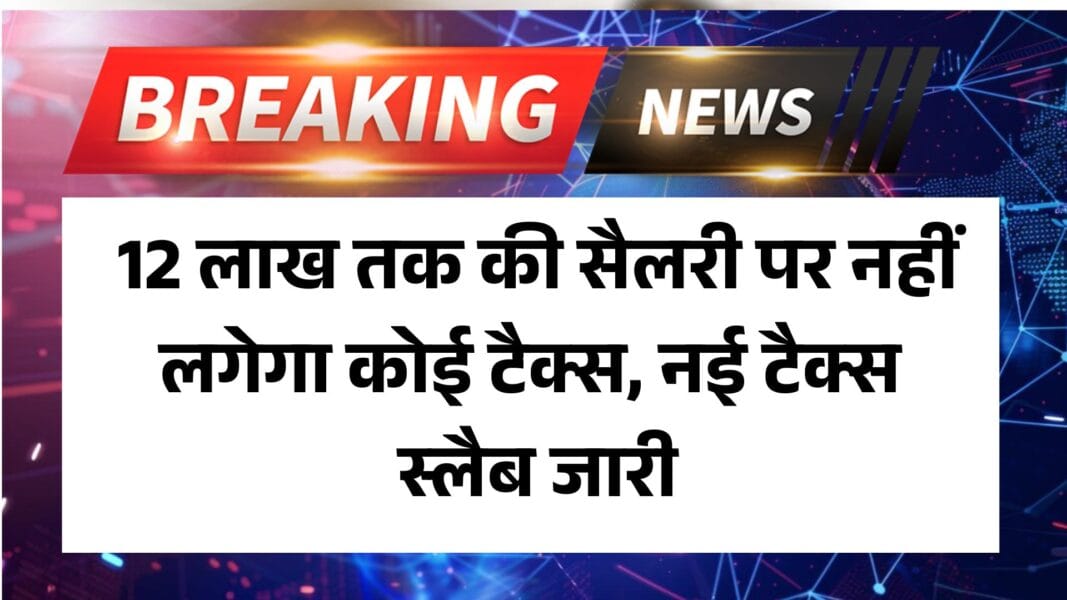 Budget 2025 Income Tax Announcement: 12 लाख तक की सैलरी पर नहीं लगेगा कोई टैक्स, नई टैक्स स्लैब जारी