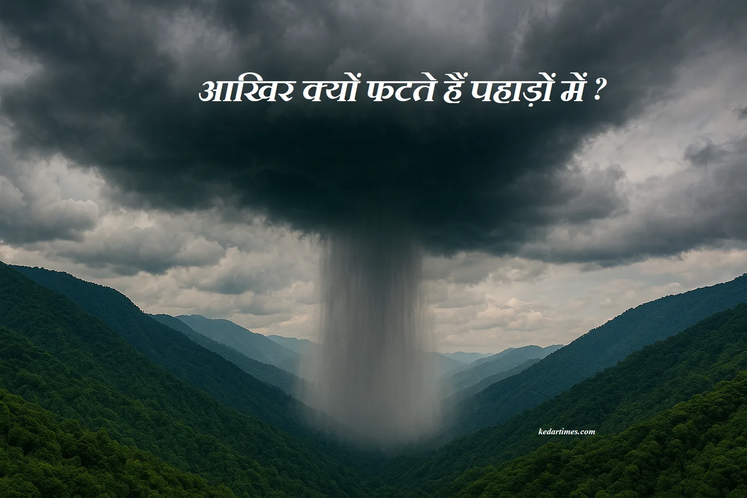 आखिर क्यों फटते हैं पहाड़ों में बादल? जानिए