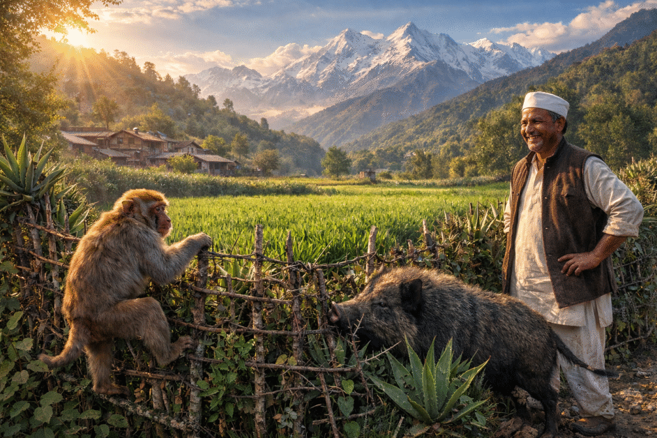 रुद्रप्रयाग में बायो फेंसिंग से जंगली जानवरों पर लगेगी रोक