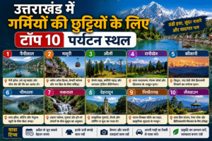 उत्तराखंड में गर्मियों की छुट्टियों के लिए टॉप 10 पर्यटन स्थल (Top 10 Tourist Places in Uttarakhand for Summer Vacation)