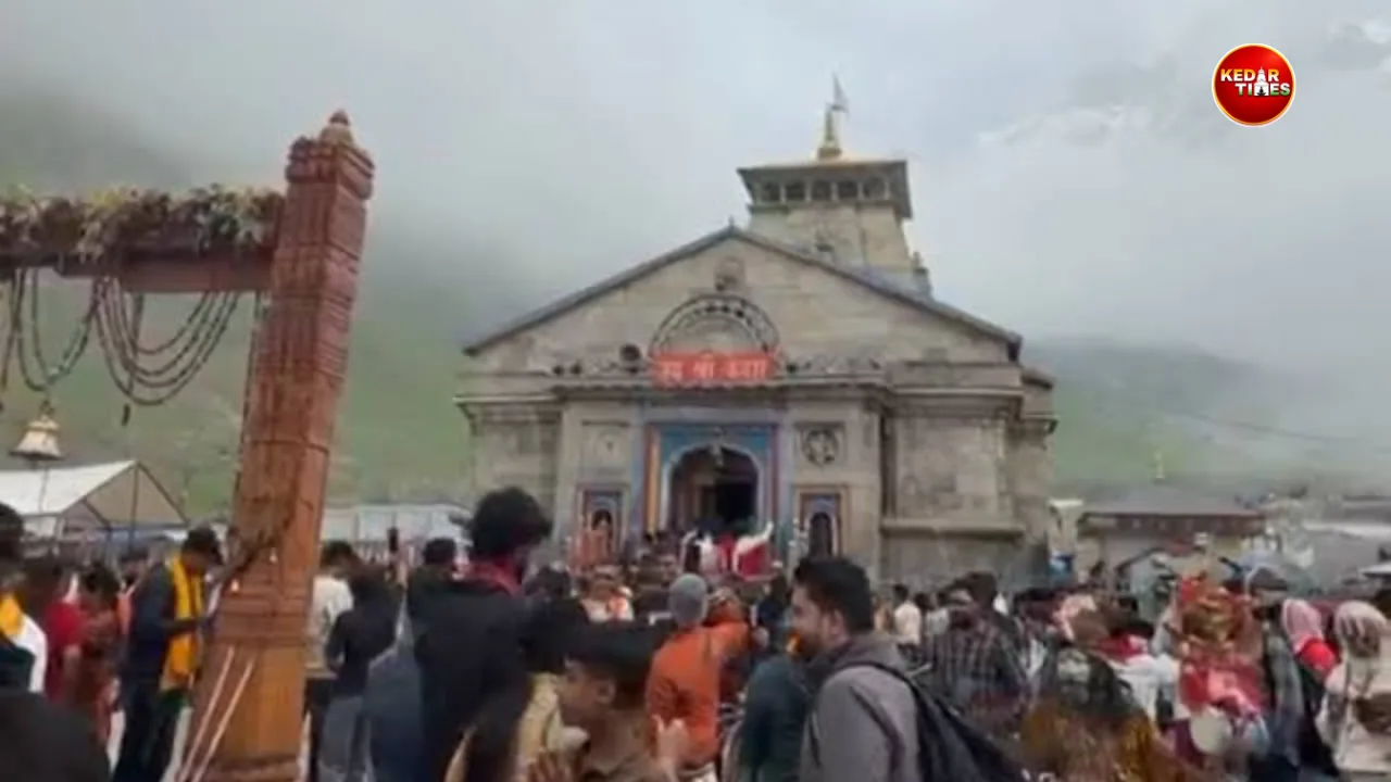 Kedarnath Yatra devotees visiting Kedarnath Temple during monsoon